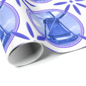 Nederlands Tiles Delftware Windmill Holland Cadeaupapier (Rol Hoek)