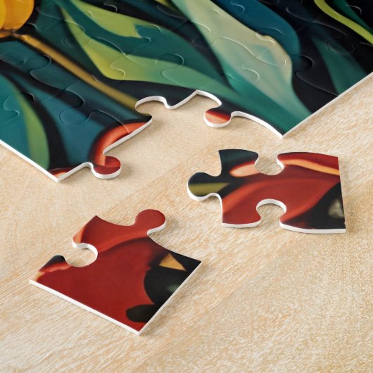 nederlands tulpenveld legpuzzel (Zijkant)