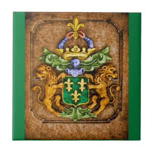 Nederlands van Westervelt Family Coat of Arms c 16 Tegeltje