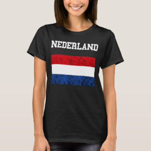 Nederlands Vlag Nederland Vlag Nederland Vlaggenre T-shirt
