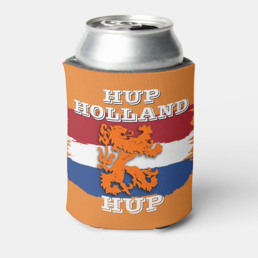 Nederlands Vlag Oranje Lion Team Holland Blikjeskoeler (Blikje Achterkant)