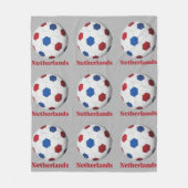 Nederlands Voetbal Fleece Deken (Voorkant)