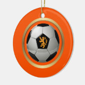 Nederlands Voetbal, Nederlands lion op Sinaasappel Keramisch Ornament (Links)
