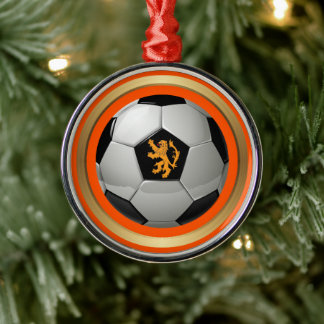 Nederlands Voetbal, Nederlands lion op Sinaasappel Metalen Ornament