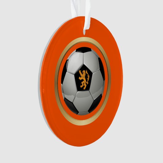 Nederlands Voetbal, Nederlands lion op Sinaasappel Ornament (voorkant)