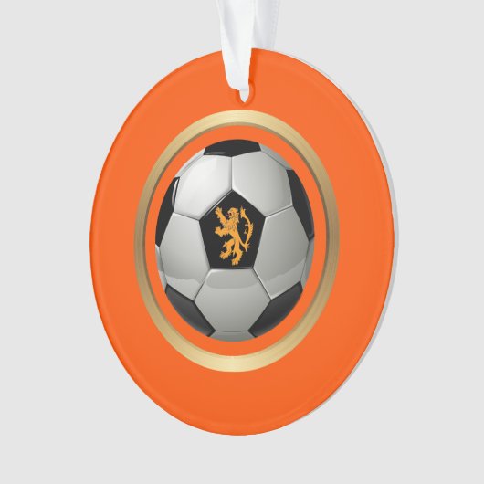Nederlands Voetbal, Nederlands lion op Sinaasappel Ornament (voorkant)