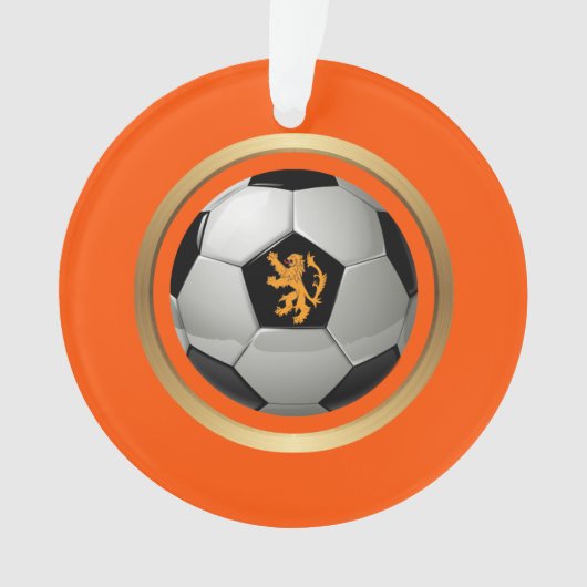 Nederlands Voetbal, Nederlands lion op Sinaasappel Ornament (voorkant)