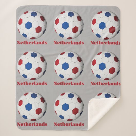 Nederlands Voetbal Sherpa Deken (Voorkant)