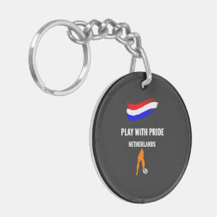 Nederlands Voetbal Trots 2026 T-Shirt Sleutelhanger