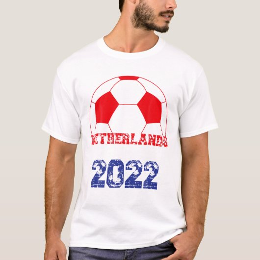 Nederlands Voetbal Vlag 2022 - Holland Footba T-shirt (Voorkant)