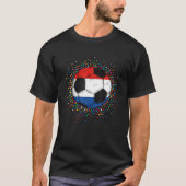 Nederlands voetbalteam Nationale vlag Football Jer T-shirt (Voorkant)