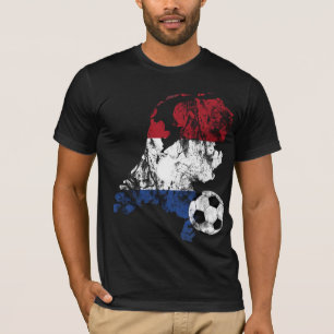Nederlands voetbalveld t-shirt