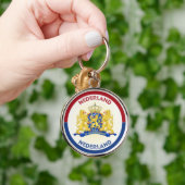 Nederlands Wapen Cirkelvorm Sleutelhanger (Hand)