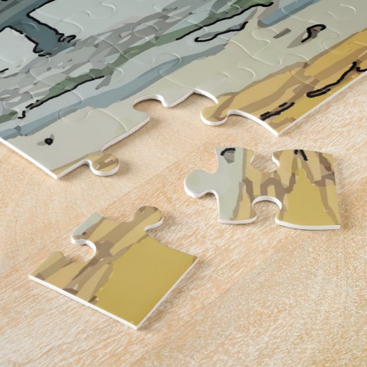 Nederlands waterfront legpuzzel (Zijkant)