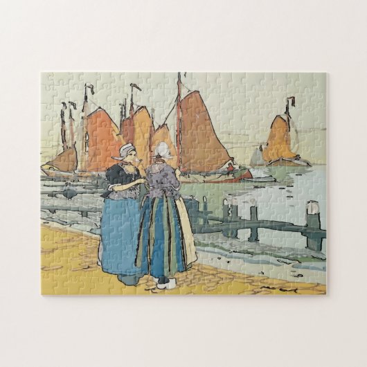 Nederlands waterfront legpuzzel (Horizontaal)