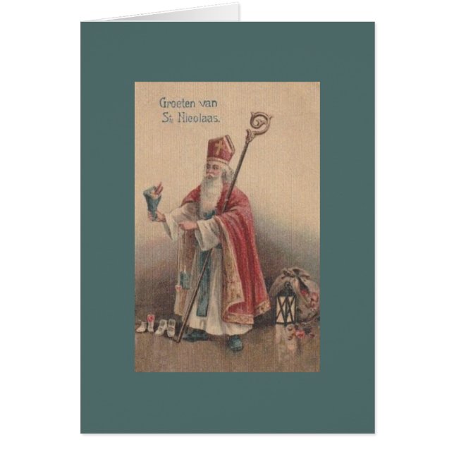  Nederlands Wenskaart Saint Nicolaas (Voorkant)