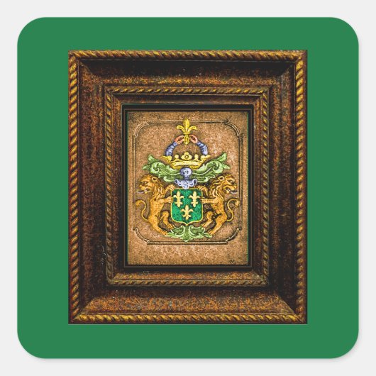 Nederlands - Westervelt - Gezinsbekleding van Wape Vierkante Sticker (Voorkant)