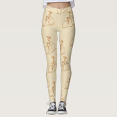  Nederlands White Mountain fietspatroon Leggings (Voorkant)