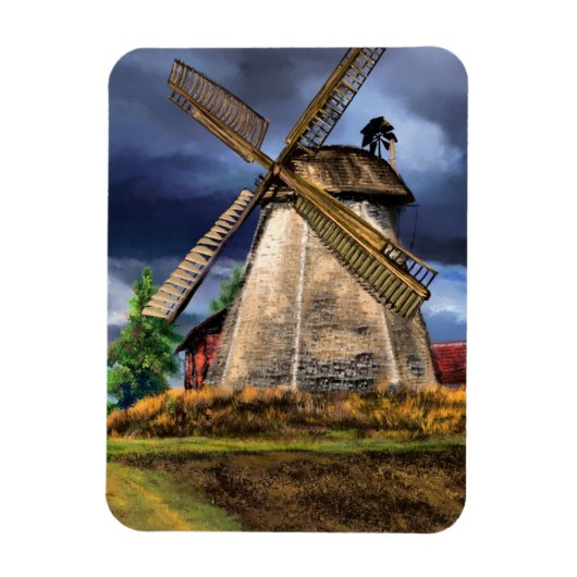 Nederlands windmolen magneet (Verticaal)
