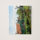 Nederlands windmolendorp legpuzzel (Verticaal)