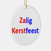Nederlands zalig kerstfeest Ornament (Rechts)