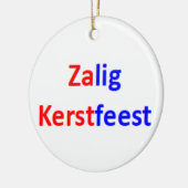 Nederlands zalig kerstfeest Ornament (Links)