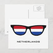 Nederlandse aangepaste tekst en kleuren briefkaart (Voorkant / Achterkant)