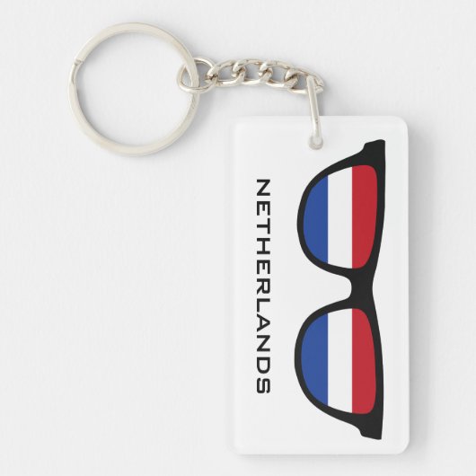 Nederlandse aangepaste tekst- en kleurenketen sleutelhanger (Voorkant)