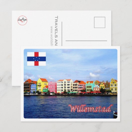 Nederlandse Antillen - Willemstad - Briefkaart (Voorkant / Achterkant)