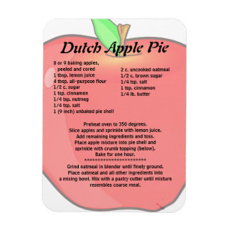 Nederlandse Apple Pie Recipe Magneet