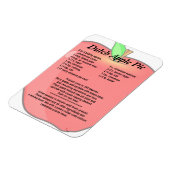 Nederlandse Apple Pie Recipe Magneet (Linkerzijde)