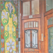 Nederlandse Art Nouveau Deur Sticker (Voorkant)