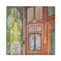 Nederlandse Art Nouveau deurmagneet