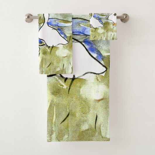 Nederlandse Art Nouveau Eenden en Ganzen Bad Handdoek (Insitu)