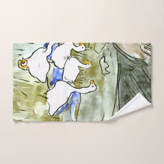 Nederlandse Art Nouveau Eenden en Ganzen Bad Handdoek (Handdoek)