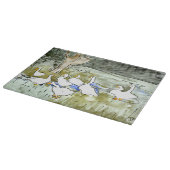 Nederlandse Art Nouveau Eenden en Ganzen Snijplank (Hoek)