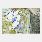 Nederlandse Art Nouveau Eenden en Ganzen Theedoek (Horizontaal)