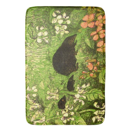 Nederlandse Art Nouveau Egel en Baby's Badmat (Voorkant Verticaal)