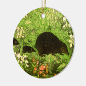 Nederlandse Art Nouveau Egel en Baby's Keramisch Ornament (Links)