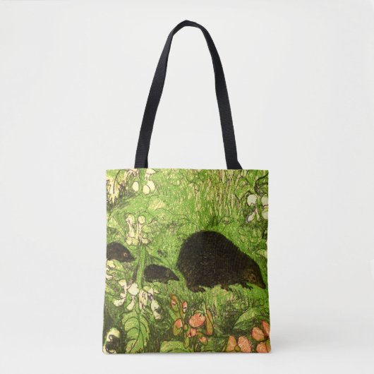 Nederlandse Art Nouveau Egel en Baby's Tote Bag (Voorkant)