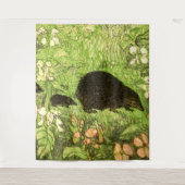 Nederlandse Art Nouveau Egel en Baby's Wandkleed (Voorkant)