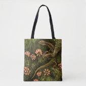 Nederlandse Art Nouveau Hagedis en Wildflowers Tote Bag (Voorkant)
