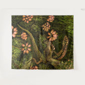 Nederlandse Art Nouveau Hagedis en Wildflowers Wandkleed (Voorkant (horizontaal))