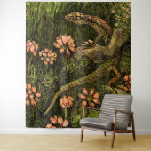 Nederlandse Art Nouveau Hagedis en Wildflowers Wandkleed