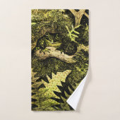 Nederlandse Art Nouveau Kikker in Boom Bad Handdoek (Handdoek)