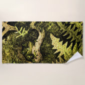 Nederlandse Art Nouveau Kikker in Boom Strandlaken (Voorkant)