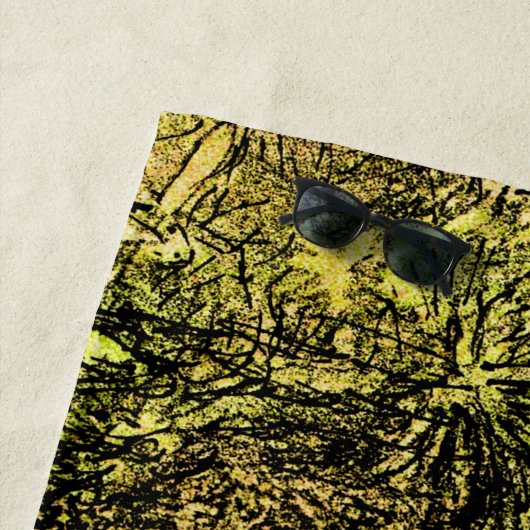 Nederlandse Art Nouveau Kikker in Boom Strandlaken (In situ)