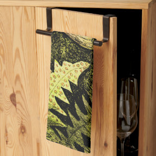 Nederlandse Art Nouveau Kikker in Boom Theedoek