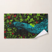 Nederlandse Art Nouveau Pauw en Vlinder Bad Handdoek (Handdoek)