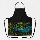 Nederlandse Art Nouveau Pauw en Vlinder Schort (Voorkant)